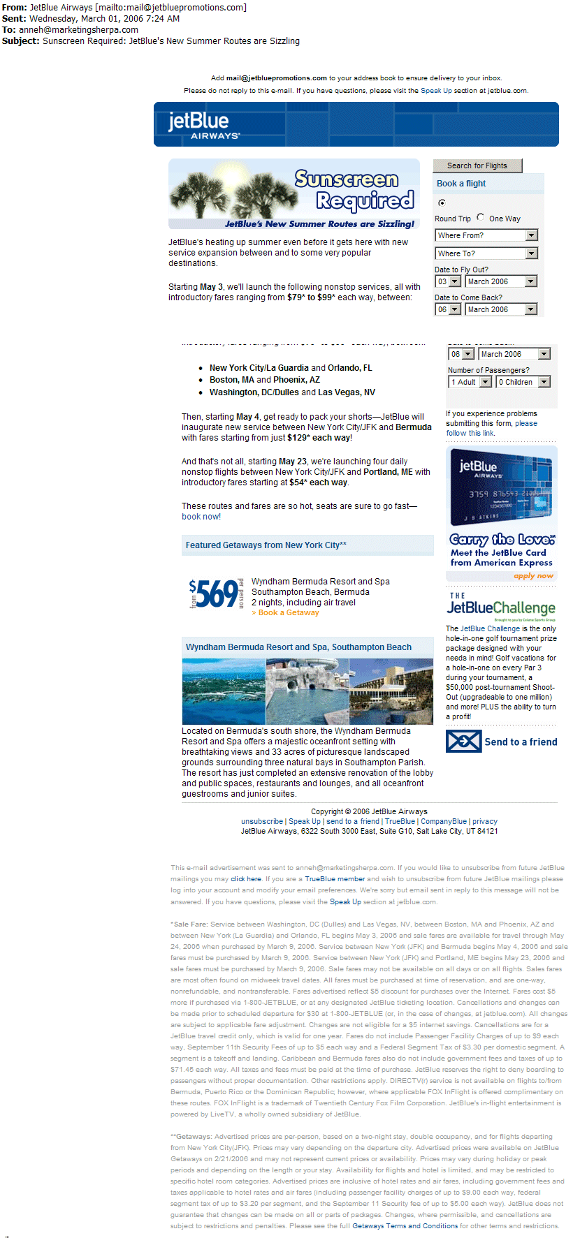 MarketingSherpa Creative Sample